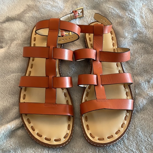 MK gladiator sandals. Burnt Orange color, size 8 - Picture 2 of 4
